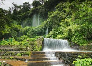 The Waterfalls's name Benang Kelambu means a bundle of thread. This Natural waterfall consists of two levels and each high as 20 meters. The water comes from a river upstream on Mount Rinjani.