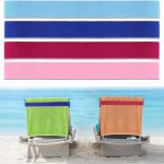 OZDEMIR 4 Pack Beach Towel Bands for Sun Loungers