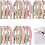 20pcs Travel Coat Hangers for Adults, Folding Clothes Hangers